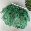 Пушистая отделка из перьев индейки, бахрома, лента 10 метров, перо марабу на тесьме, бахрома, швейная отделка, DIY, украшение для одежды, платья