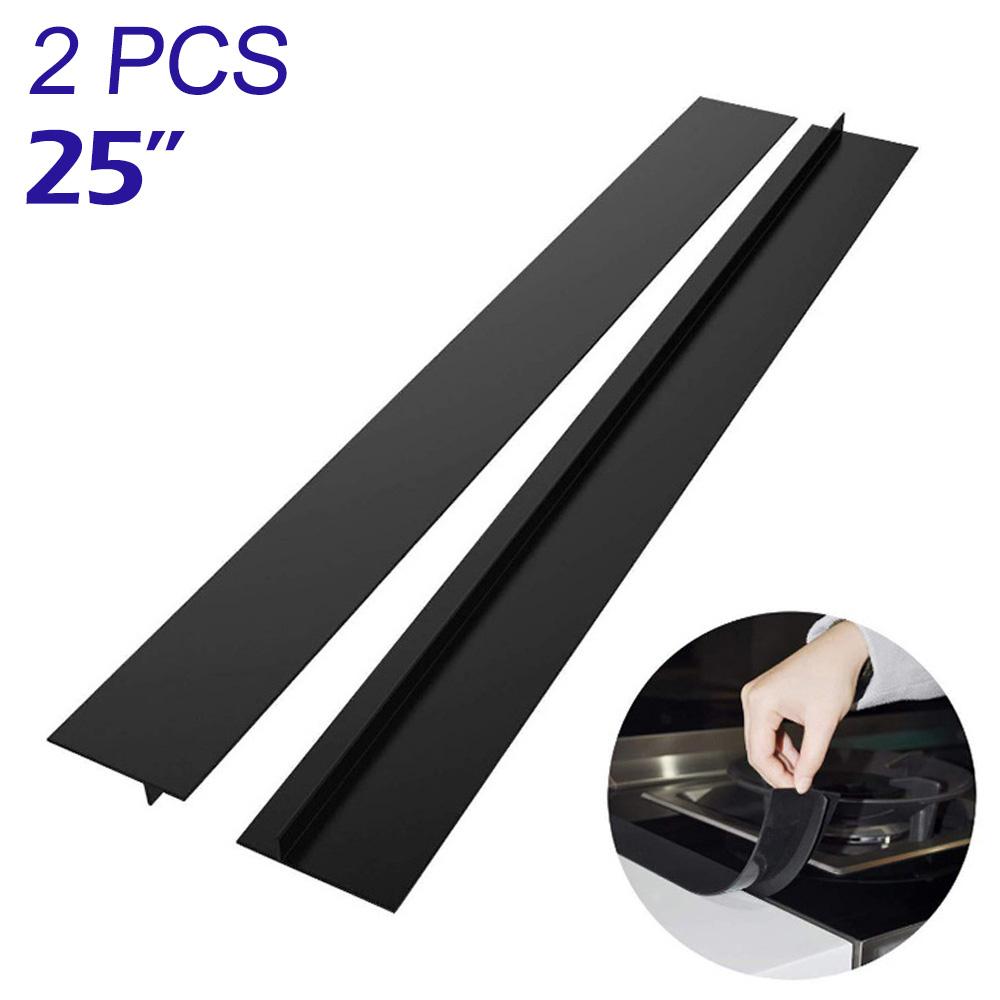 2 шт. кухонная силиконовая крышка зазора для плиты, Т-образная, протечки между столешницами, резиновая полоска для защиты газовой плиты