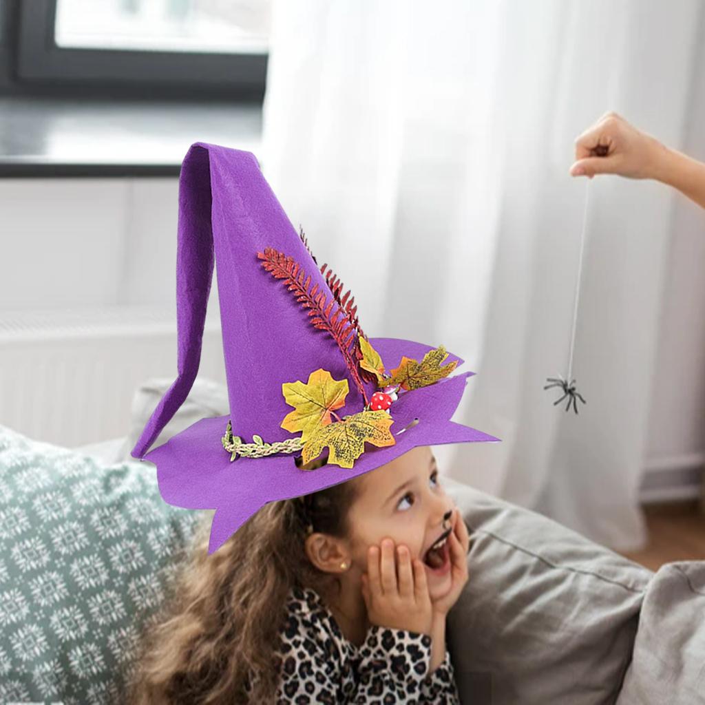 Halloween Witch Hat,Fashion Costume Witch Hat,Women Cosplay Props for Halloween Christmas Party