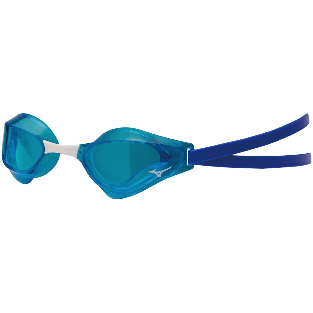Mizuno GX SONIC EYE J Unisex Swimming Aqua Blue (Non-Cushion) Goggles, N3JE900029,