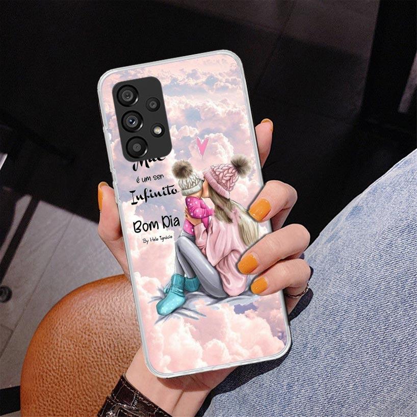 Girl Super Baby Mom Pink Phone Case For Samsung Galaxy A17 A16 A15 A14 A13 A57 A56 A55 A54 A53 A37 A36 A35 A34 A33 A26 A25 A24 A