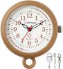 And Replaceable by Nurse Watch Pocket Watch Clock Color 30 [Little Magic] [Cute Professional] [Official] [Battery Yourself] [Japanese Movement] (Brown