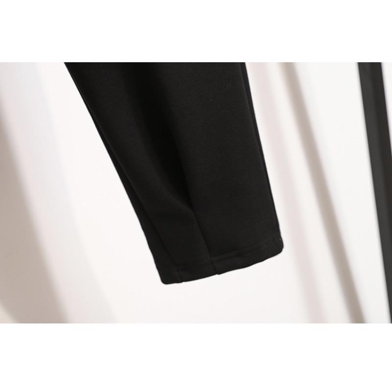 Dimanaf Большие размеры длинные брюки женские хлопковые брюки большого размера эластичные на талии шаровары повседневные свободные осень 2025