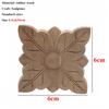 Vintage Unpainted Wood Carved Decal Corner Applique Frame For Home Furniture Wall Cabinet Door Decorative Wooden Miniature Craft