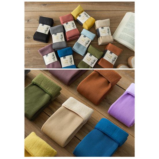 11 пар зимних носков унисекс из толстого плюша средней длины, термоэластичные, нескользящие, однотонные, тонкие носки для катания на лыжах, коньках, кемпинга