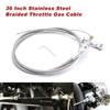 LS Engine Throttle Gas Cable 36 Inch Stainless Steel Braided Replacement for LS1 4.8 5.3 5.7 6.0