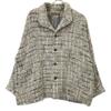 JURGEN LEHL J0144FJ632 24AW Gray Kasuri Roof Tweet Jacket Jacket M grayUsed