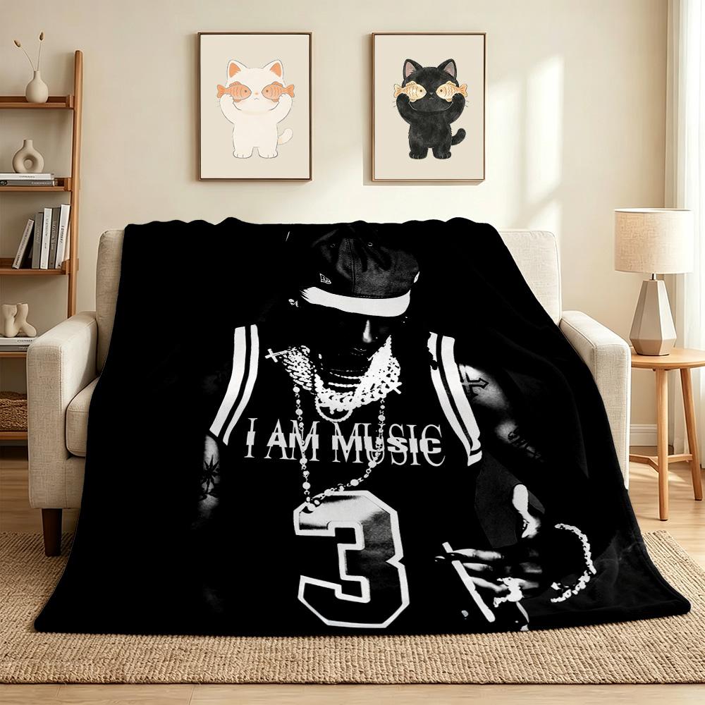 Music Flannel Blanket Throw Blanket Soft Warm Sofa Bed Camping Car home Decor Unique Christmas Gift C9302789
