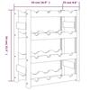 VidaXL Casier à bouteilles pour 16 bouteilles noir bois pin solide 373400