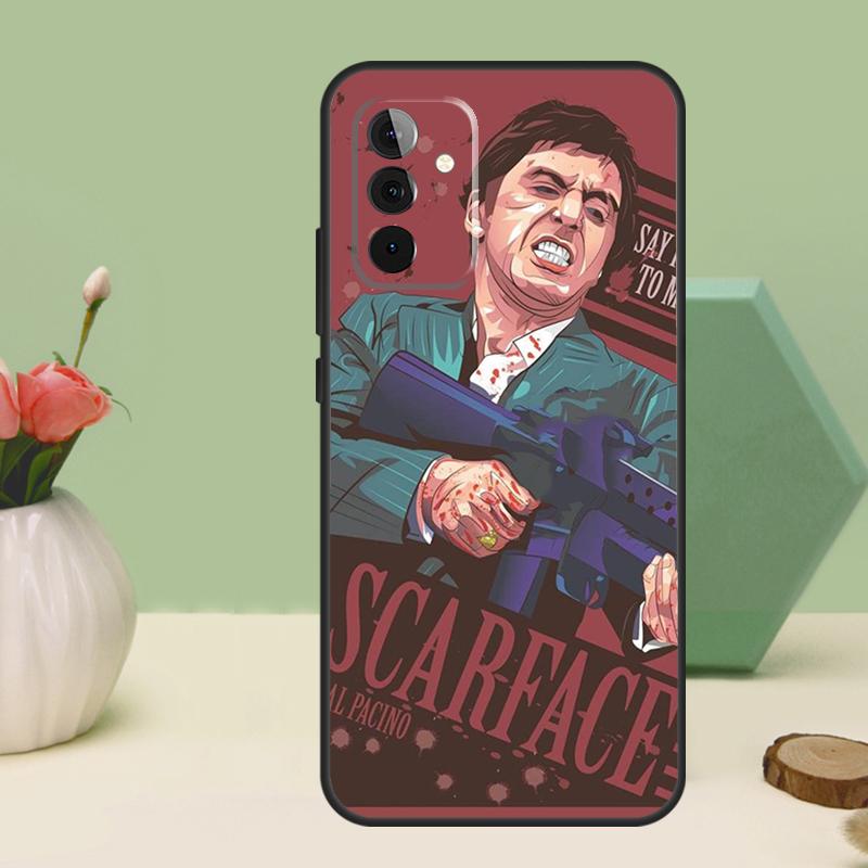 Чехол Scarface Tony Montana для Samsung Galaxy A16 A55 A35 A15 A32 A12 A22 A52 A54 A34 A14 A56 A36 A26 A13 A53 A06