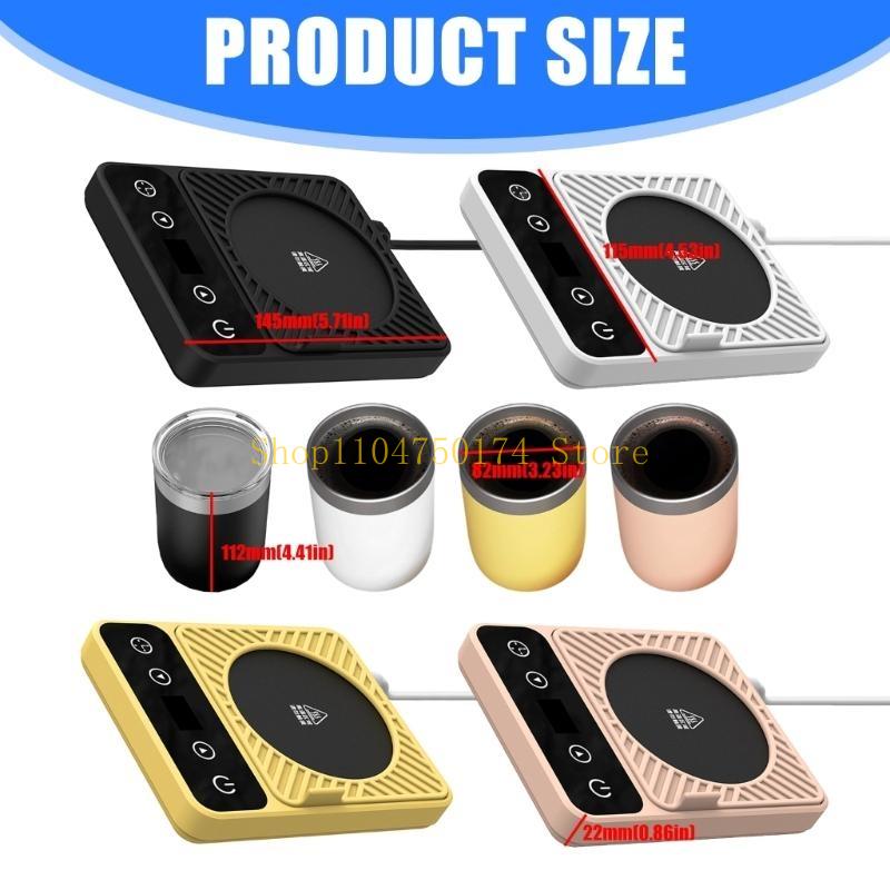 9 Stage Adjustable Coffee Warmers Pad Maintains 55℃ Temperature Metal Plastic Heating Base European Compliant Appliance top sale