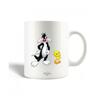 Керамическая кружка - Looney Tunes - Твити и Сильвестр - 30cl - Подходит для мытья в посудомоечной машине - Белый