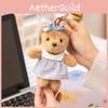 Hoodie Teddy Dress Bear Keychain Plush Toy Stuffed Doll Bag Gift Decoration