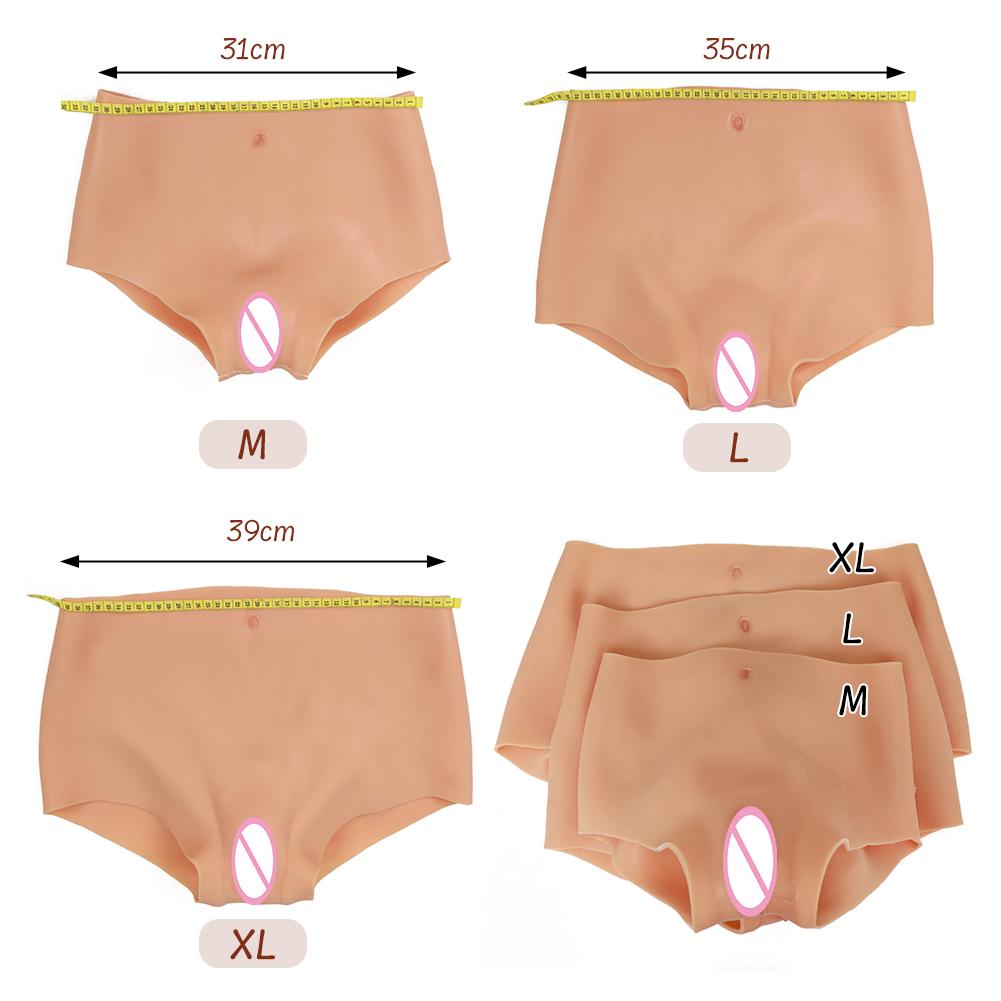 Silicone Realistic Fake Vagina Pants Cosplay Underwear Crossdressing Drag Queen Women Panties Crossdresser Transgender Gay