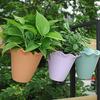 Flowerpot Breathable Ruffled Edge Plastic Wall-mounted Plant Pot Vase for Outdoor