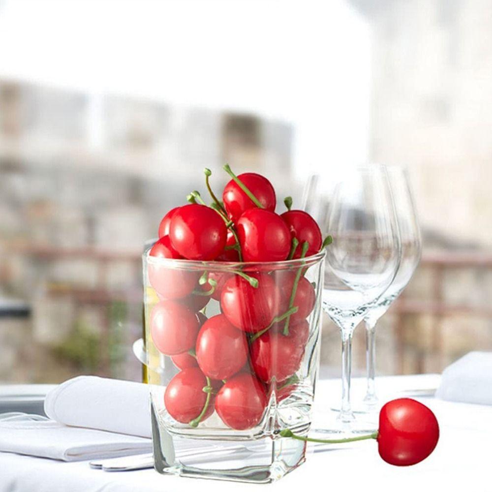 20PCS Photography Props Food Model Plastic Fake Cherry Lemon Patoto Toy
