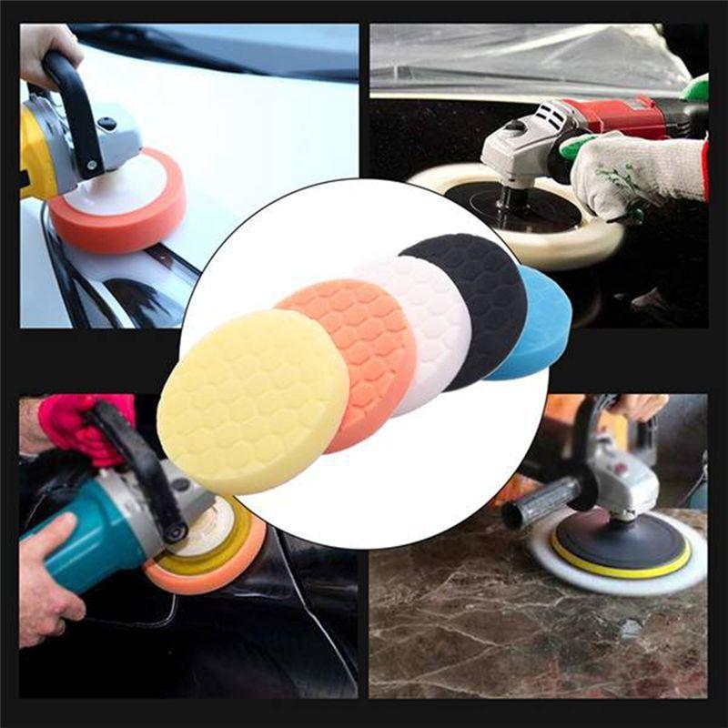 MML-5Inch (125Mm) Polishing Pad Kit For Car Polisher Pack Of 10Pcs Replacement Spare Parts Accessories