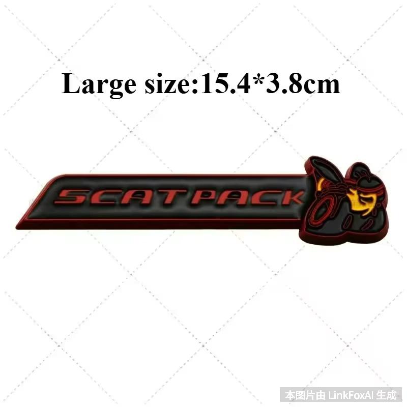 Metal 3D Car Sticker SCATPACK 6.4L Bee Body Decoration Scratch Cover DIY decoration car Accessories