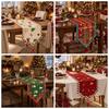 Santa Claus Christmas Table Flag Desk Decor Xmas Tablecloth Christmas Table Runner  Home Decor
