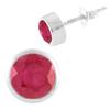 Серебряные серьги с натуральным рубином 1.4ct (1673485)