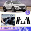 Наклейка на среднюю стойку Для Hyundai Tucson TL 2015 2016 2017 2018 Накладка на стойку кузова (B, C, BC)