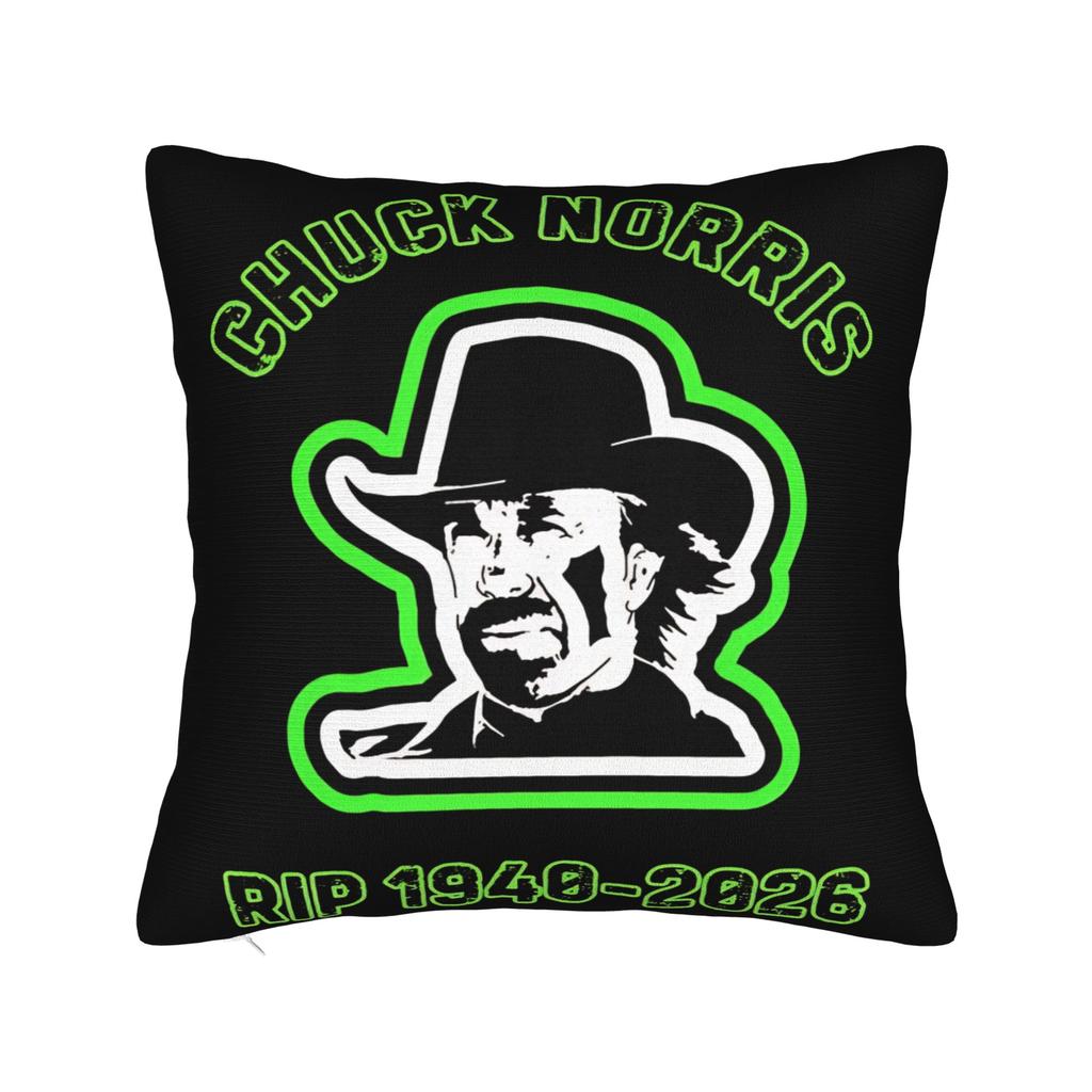 Decorative Pillowcase Rip Chuck Norris Never Dies Stuff Bed Pillow Case Cover Square Style Multiple Sizes