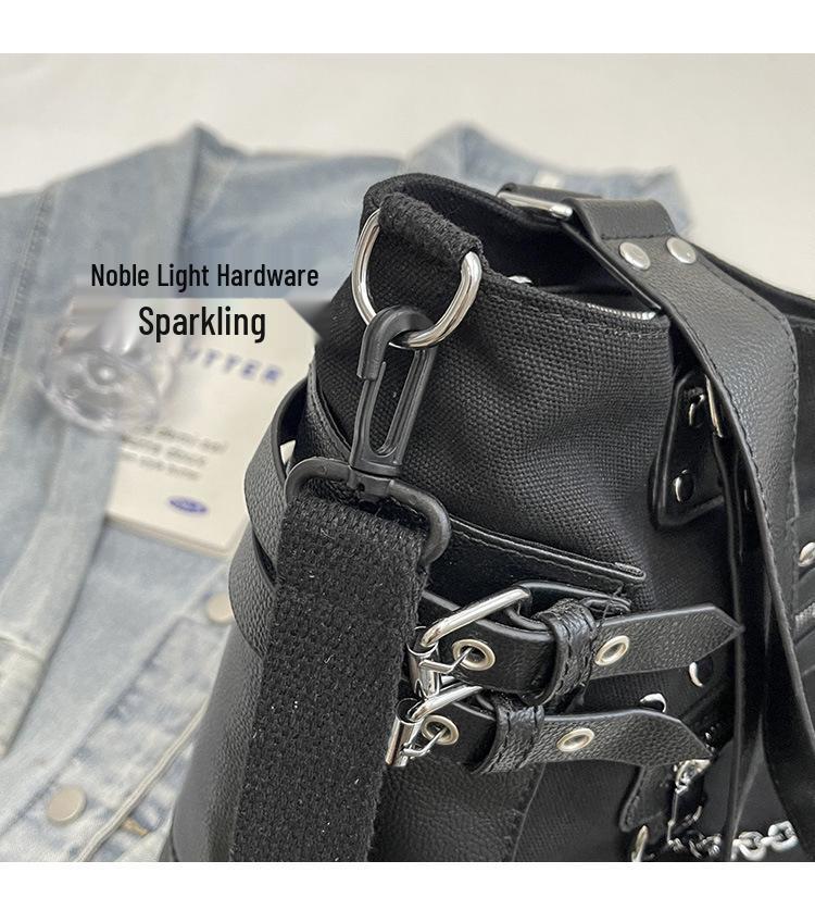 2025 Женская Высококлассная Модная Сумка-Тоут на Плечо с Заклепками