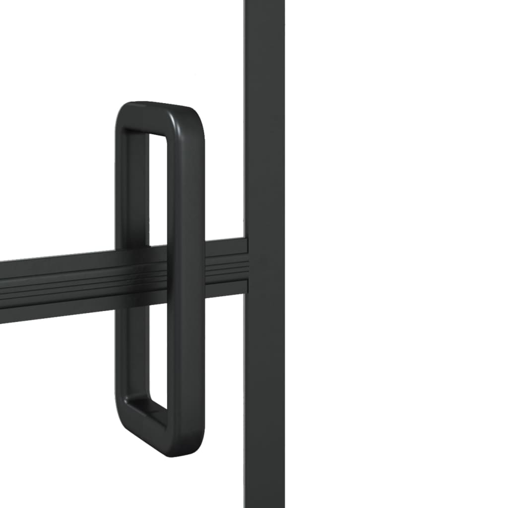 Shower Enclosure ESG 116 x 140 cm Black