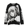 Свитер для мужчин и женщин Autumn Tide Brand Round Neck Anime Loose Knit Sweater Men and Women Couples Dark