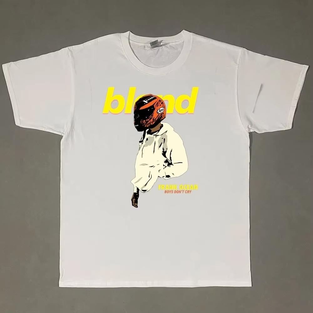 2025 Vintage Frank Ocean Blond T Shirt Men Street Fashion Hip Hop Pop Music Singer R&B T Shirt Women Summer Tees Top