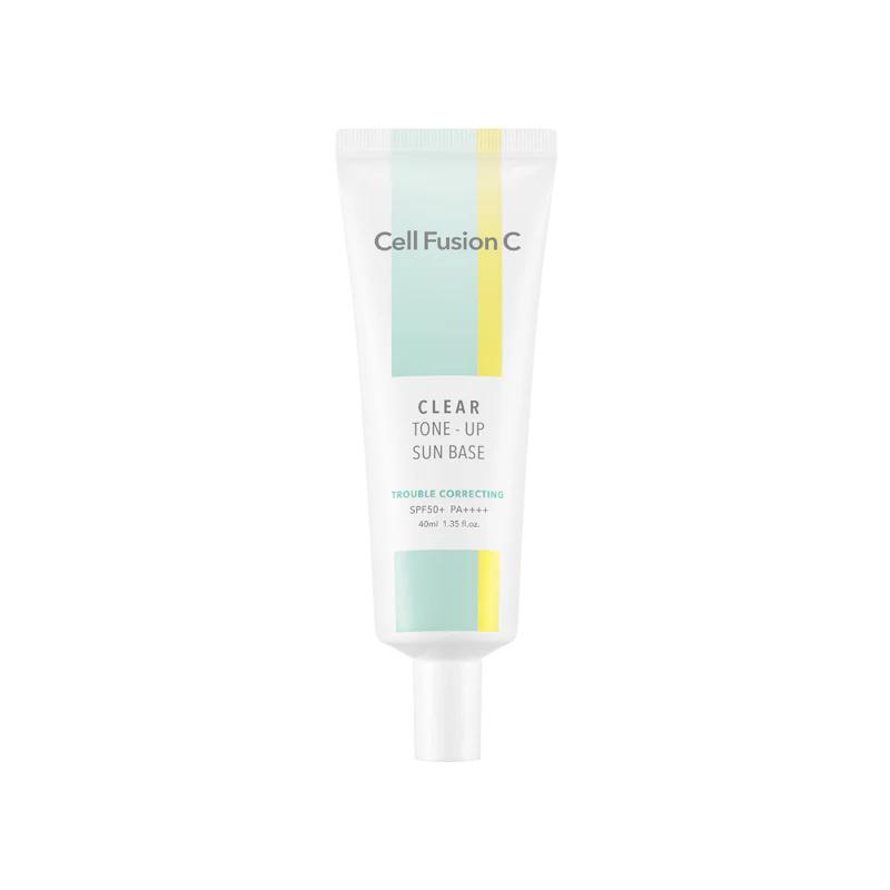 Cell Fusion C Тональная основа под солнце Tone-Up 40 мл SPF50+ PA++++ (Подходит для воды, прозрачен, размыт.)
