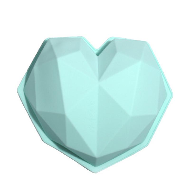 Big Diamond Heart Silicone Form Big Love Heart Cake Fondant DIY Mould Торты Mousse Chocolate Decorating Tools Soap Forms