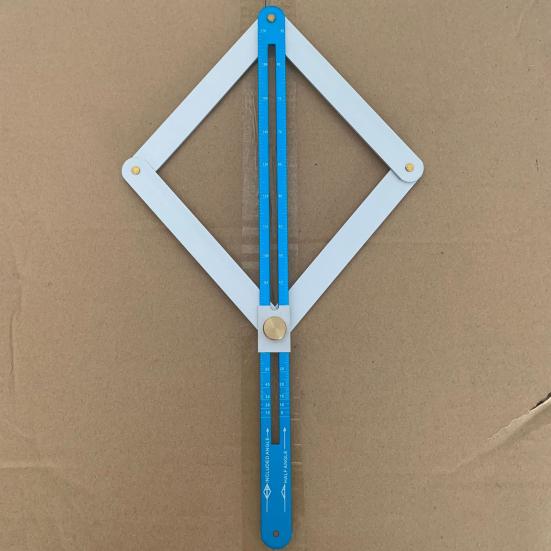 Угловой угломер со шкалами, высокоточный многофункциональный диагональный угольник из алюминиевого сплава, линейка, транспортир, инструменты для измерения углов при деревообработке