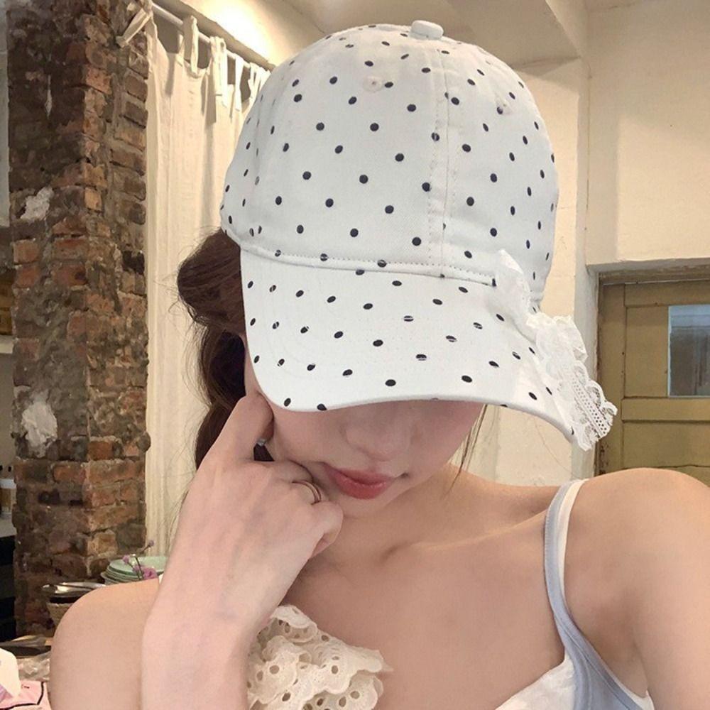 Polka Dot Baseball Cap Anti-Sun Hip Hop Caps Fashion Y2k Caps