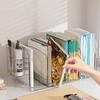 Simple Divided Book Stand Save Space Clear Bookshelf Desktop Sorting Rack  Study Supplies