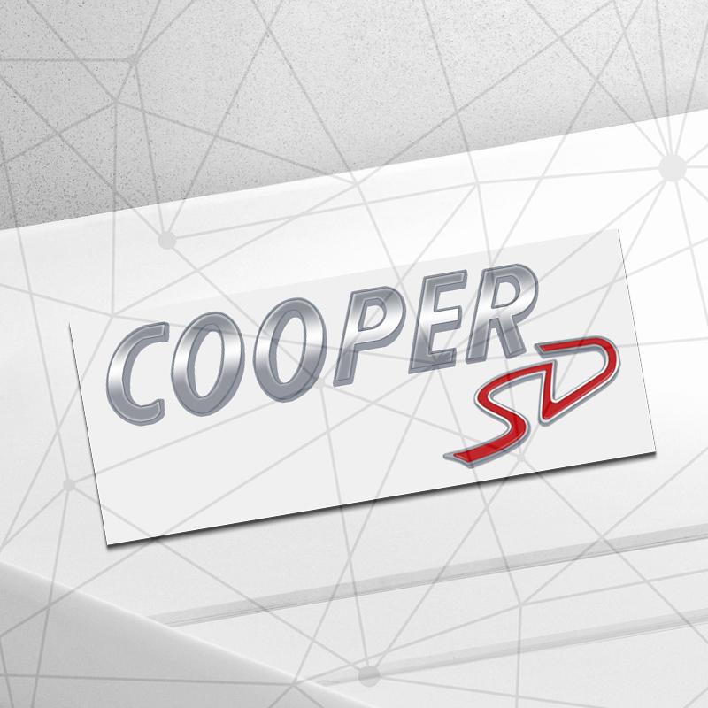 3D Авто Металлическая Наклейка Логотип Значок Cooper S SD на Задний Багажник Автомобиля Декор для Cooper ONE Clubman Paceman JCW R56 R58 R59 F60