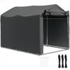 2.2 x 1.6 m Garden Storage Tent, Waterproof Anti-UV Bike Tent with Roll-up Zipper Door, Galvanised Outdoor Storage Shelter Carport for Bike