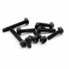 260pcs M3 Nylon Hex Spacer Screw Nut Assortment Kit Standoff Plastic Black