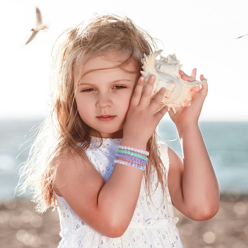 10-50 шт. Красочный браслет из бусин для детей, девочек, сувениры для дня рождения, наполнитель для пиньяты, угощения для гостей на детском празднике, свадьбе, вечеринке в честь будущего ребенка