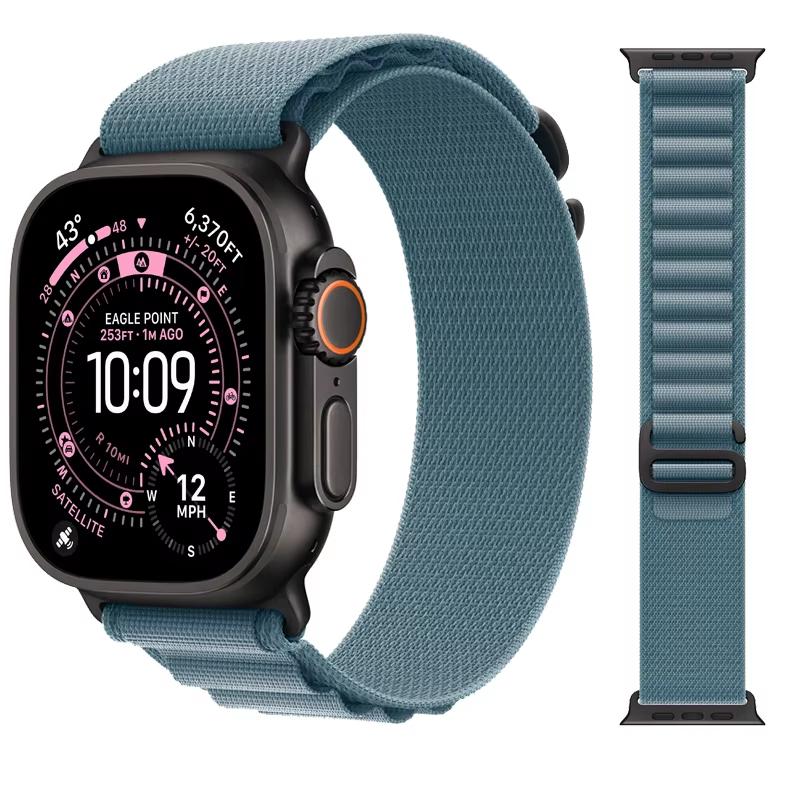 Ремешок для Apple Watch Bands ultra 2 3 49мм 44мм 40мм 41 45мм 42мм 46мм Альпийская петля correa браслет iWatch серия 7 se 8 9 10 11