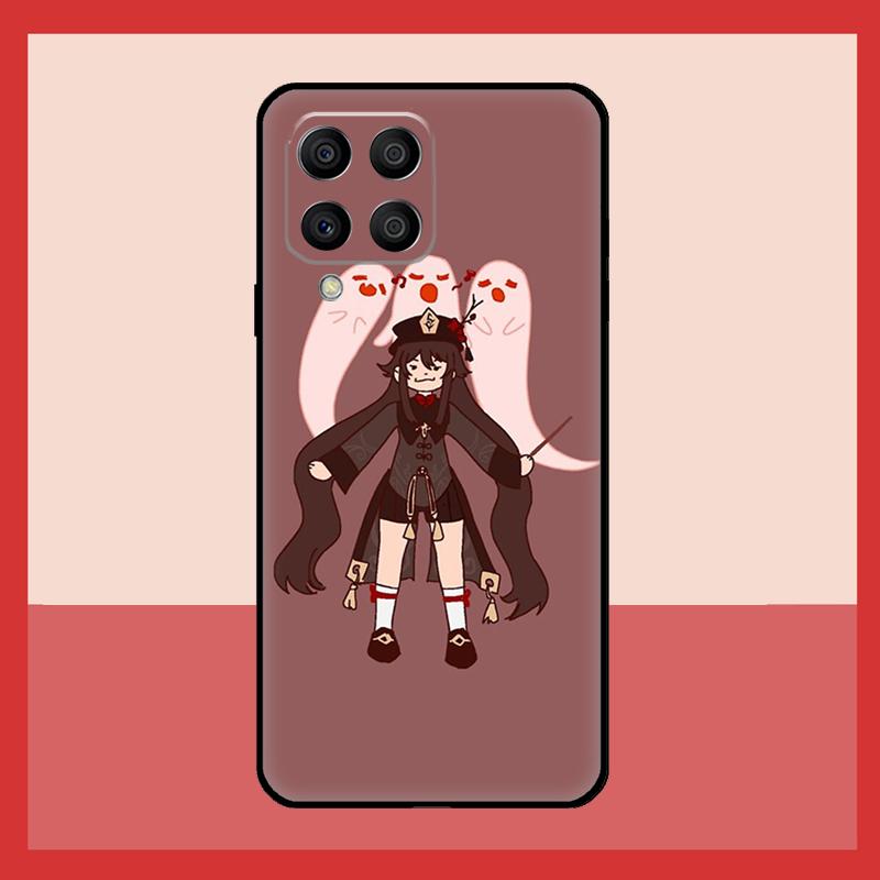 Чехол-призрак Ху Тао из Genshin Impact для Samsung Galaxy M12 M52 M06 M16 M36 M56 M33 M15 M55 M31 M13 M14 M53 M32 M35 M34 M54