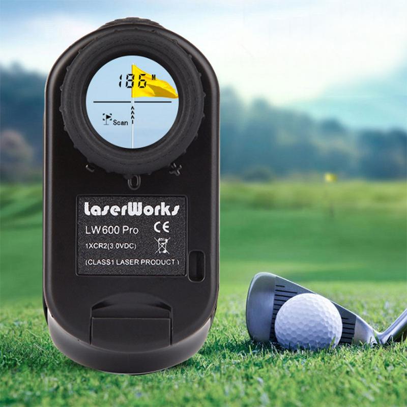 Waterproof Hunting Rangefinder 6X Magnification Flag-locking Range Finder Laser Distance Meter for Golf Sport with Flagpole