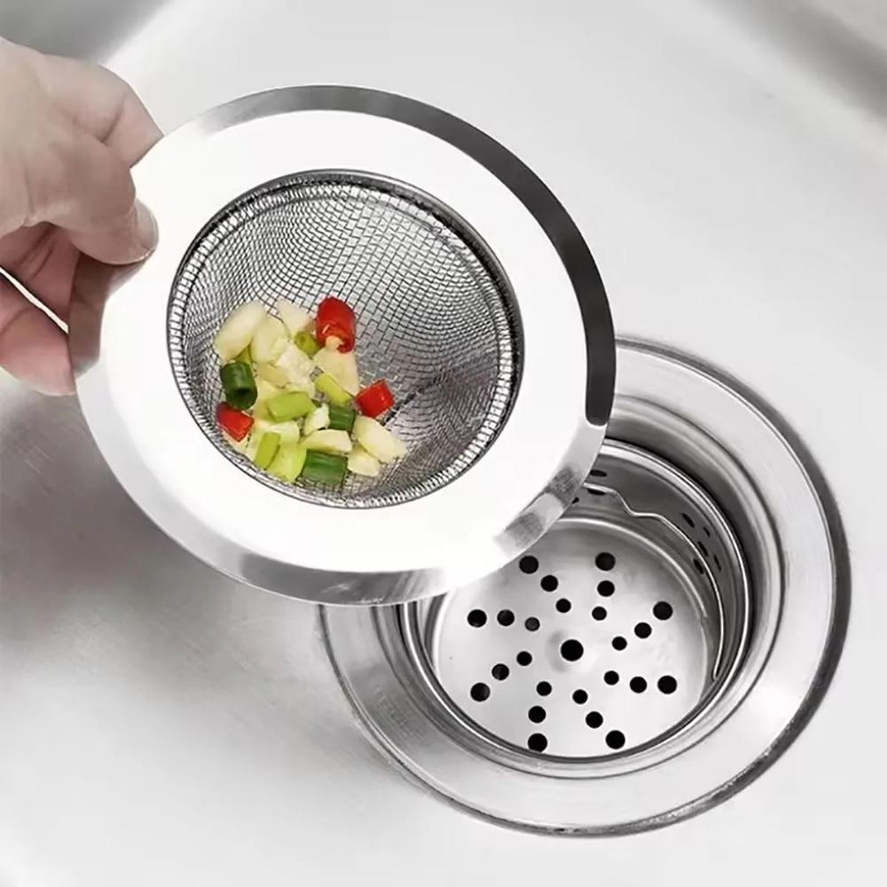 Кухонная раковина из нержавеющей стали, ситечко-воронка, противозасорный фильтр для слива, уловитель волос для раковины, напольного слива, канализации