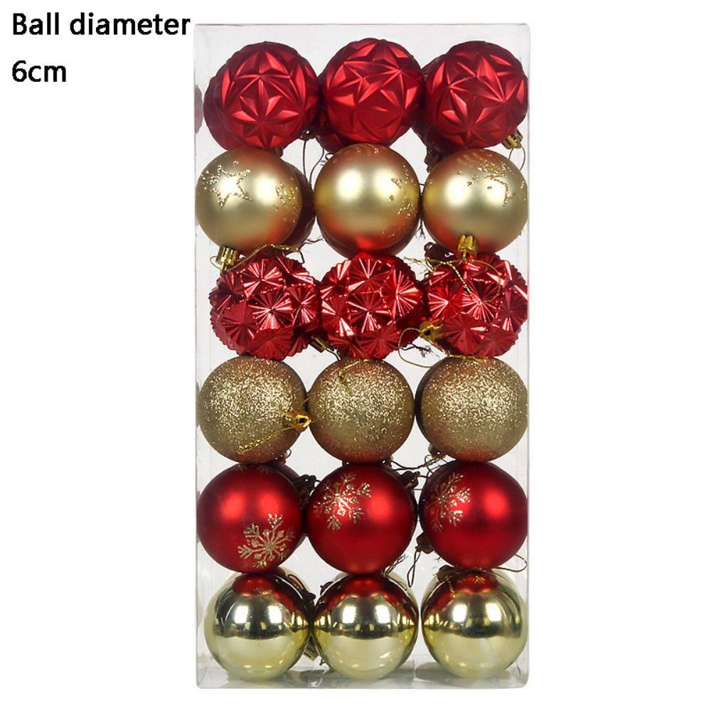 36PCS Tree Decor Set Xmas Tree Ornaments Christmas Pendent Ornaments Christmas Tree Decorating