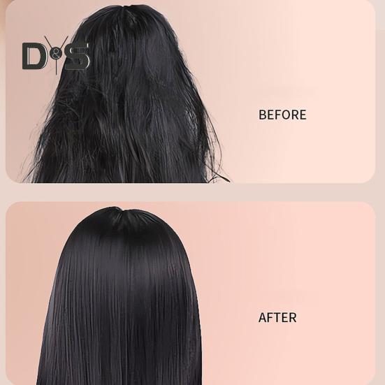 Беспроводной выпрямитель для волос Щетка 3 температурных режима Регулируемый светодиодный дисплей Быстрый нагрев Портативная дорожная электрическая горячая щетка Укладка вьющихся волос