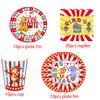 Carnival Circus Animals Decorations Banner Birthday Disposable Tableware Tablecloth Plate Cup Napkin Favors Party Supplie