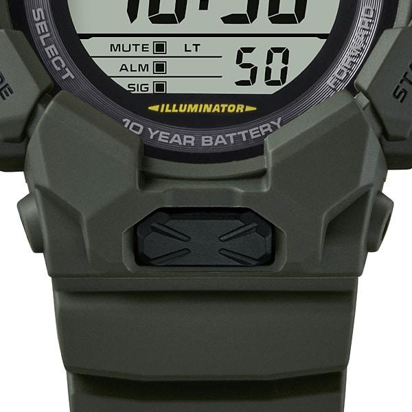 Casio Мужские часы G-SHOCK GD-010-3JF [G-SHOCK 10-YEAR BATTERY SERIES] Круглые часы Зеленые цифровые