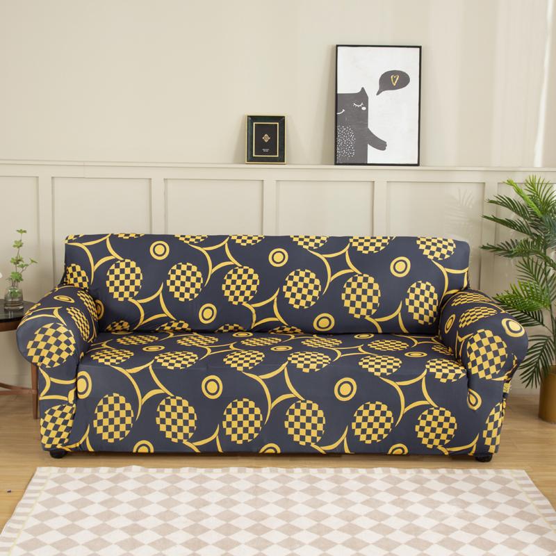 Эластичный чехол для дивана, эластичные чехлы для диванов из спандекса для гостиной, моющиеся с геометрическим рисунком, L-образные чехлы для дивана, защита для мебели