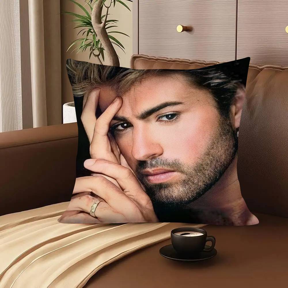 1 шт. Наволочка G-George Michael Модная квадратная наволочка Спальня Диван Комната Ins Декор Отдых
