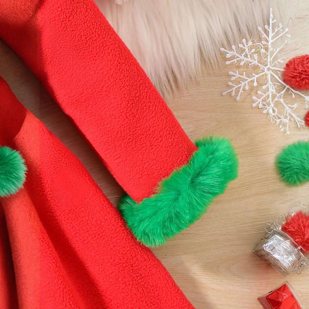 Платье костюм для девочек на рождественскую вечеринку, имитация пэчворка